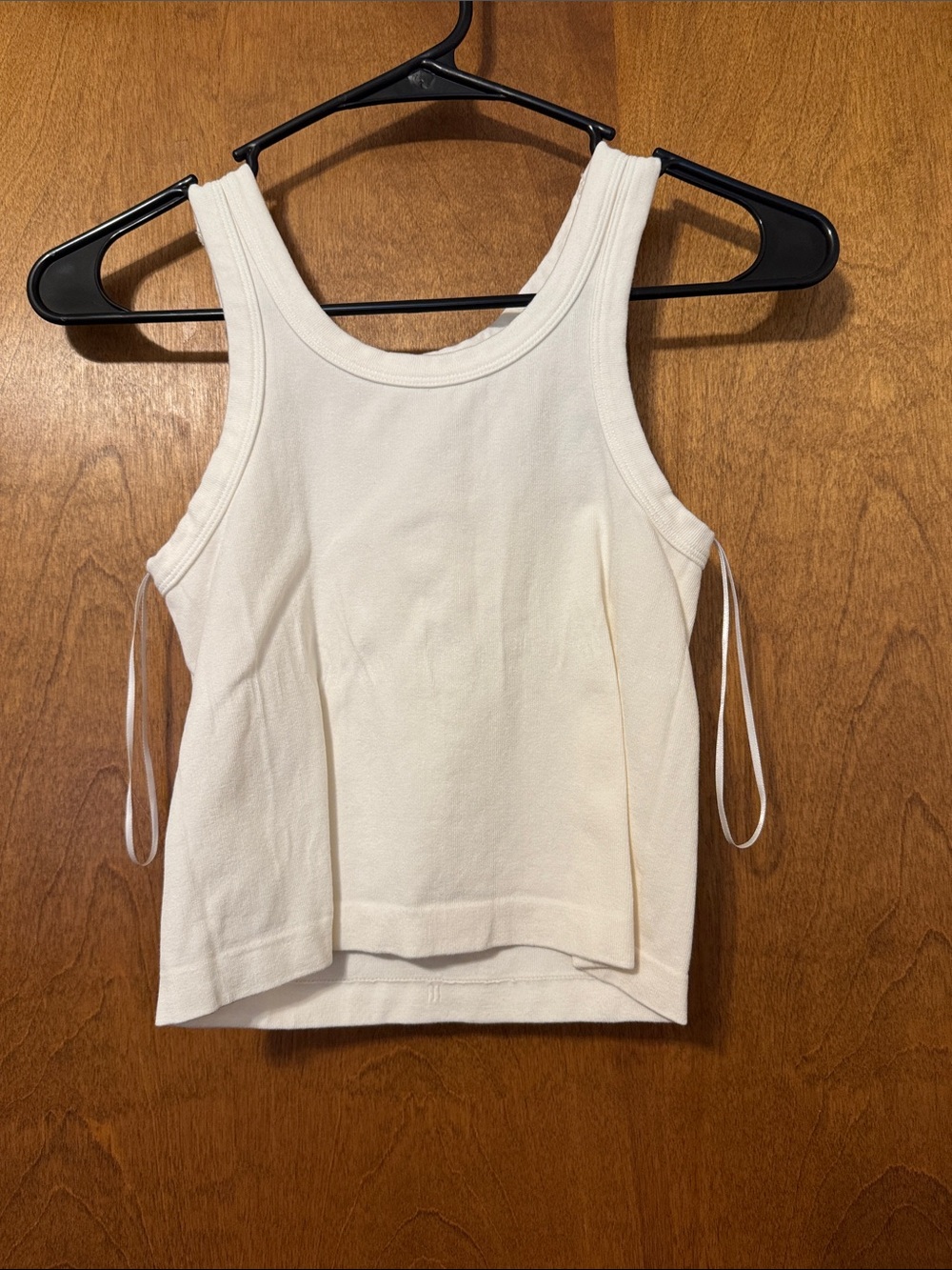 Sincerely Jules Cream Racerback Tank with Side Ties